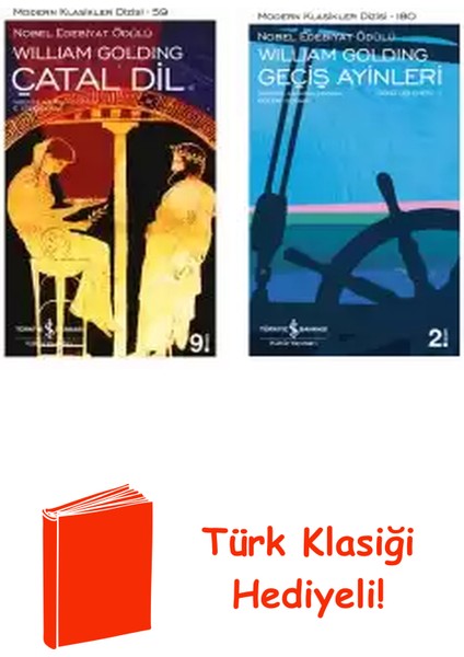William Golding 2 Kitap Seti + Türk Klasiği Hediye