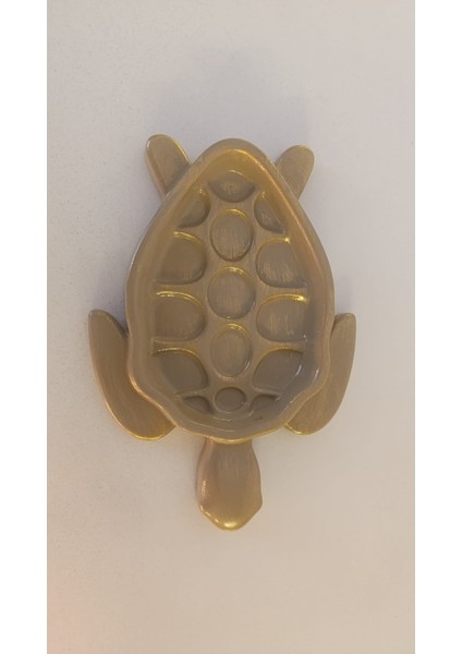 Dekoratif Kaplumbağa Şeklinde Tabak-Kablumbağa Figürlü Anahtarlık Takı ve Aksesuar Kabı 20*15 Golh Kahve fiyatları