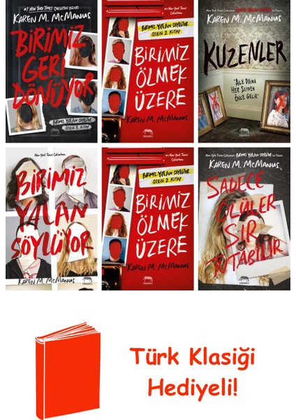 Karen M. Mcmanus 6 Kitap Seti + Türk Klasiği Hediye