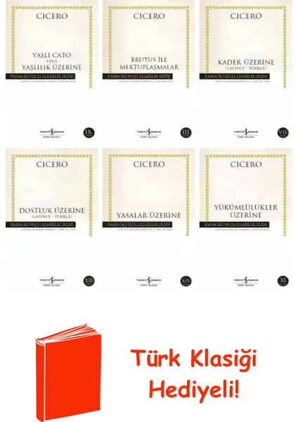Marcus Tullius Cicero 6 Kitap Seti + Türk Klasiği Hediye