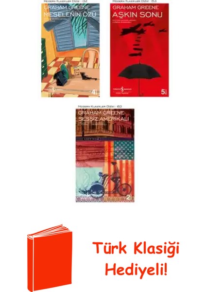 Graham Greene 3 Kitap Seti + Türk Klasiği Hediye