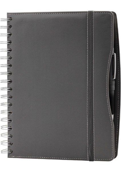 Gri Termo Deri 16X24 Ajanda