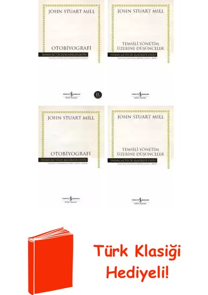 John Stuart Mill 4 Kitap Seti + Türk Klasiği Hediye