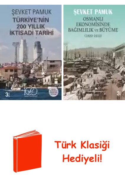 Şevket Pamuk 2 Kitap Seti + Türk Klasiği Hediye