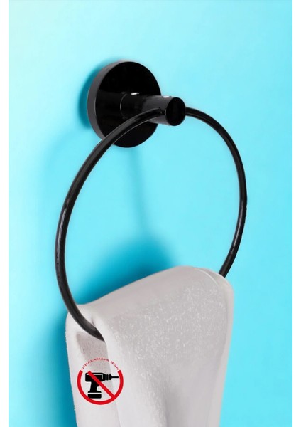 Yuvarlak Yapışkanlı Yuvarlak Havluluk Banyo Askısı Banyo Aksesuarı