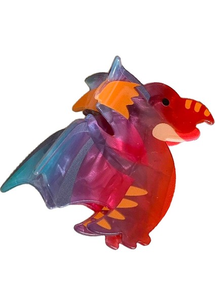 Sevimli Dinazor Figürlü Lüks Asetat Mandal Toka modelleri