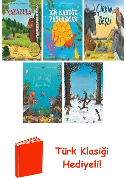 Julia Donaldson 5 Kitap Seti + Türk Klasiği Hediye