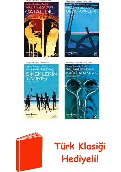 William Golding 4 Kitap Seti + Türk Klasiği Hediye