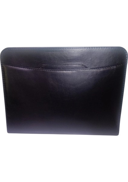 Gizli Saplı Fermuarlı-Hesap Makineli El Sümeni ( Siyah )