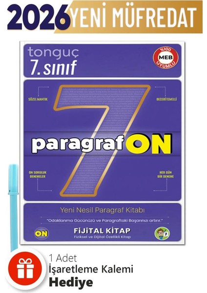 7. Sınıf Paragrafon Soru Bankası +Hediyeli