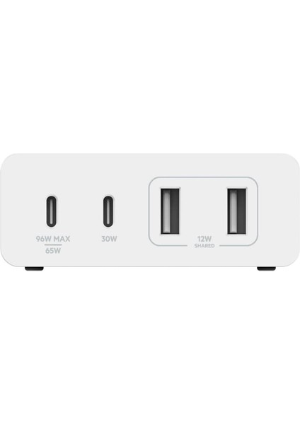 108W Gan Şarj Cihazı 2 USB +2 Type-C Port Beyaz fiyatları