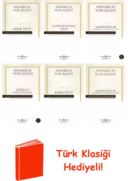 Heinrich Von Kleist 6 Kitap Seti + Türk Klasiği Hediye