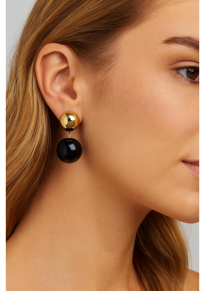 Carmen Top Boncuk Sallantılı Küpe