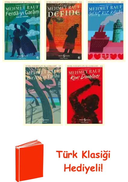 Mehmet Rauf 5 Kitap Seti + Türk Klasiği Hediye
