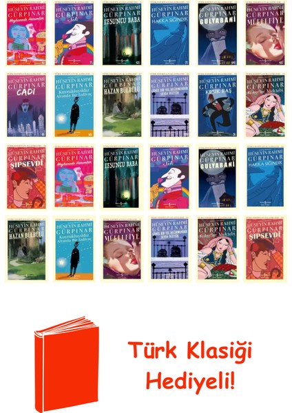 Hüseyin Rahmi Gürpınar 24 Kitap Seti + Türk Klasiği Hediye