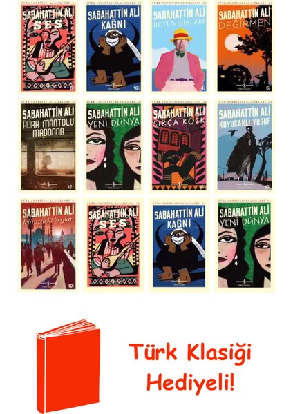 Sabahattin Ali 12 Kitap Seti + Türk Klasiği Hediye