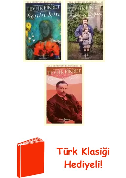 Tevfik Fikret 3 Kitap Seti + Türk Klasiği Hediye