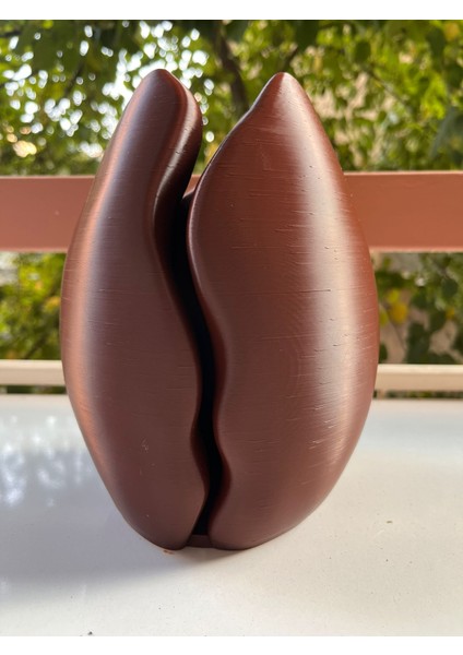 Dekoratif Kahve Çekirdeği Plastik Vazo 20 cm fiyatları