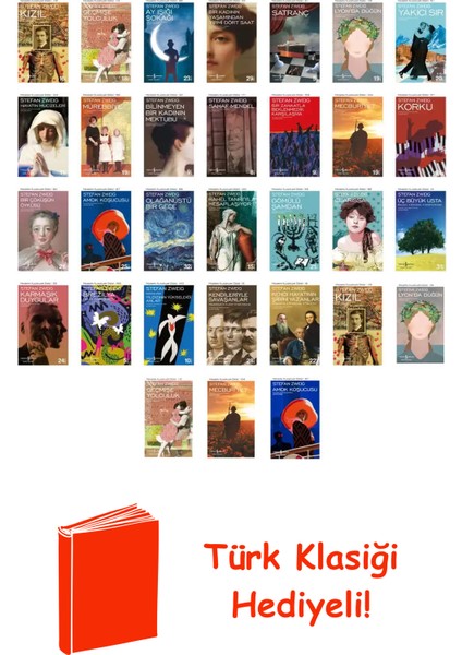 Stefan Zweig 31 Kitap Seti + Türk Klasiği Hediye