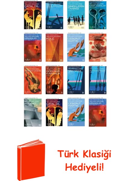 William Golding 16 Kitap Seti + Türk Klasiği Hediye