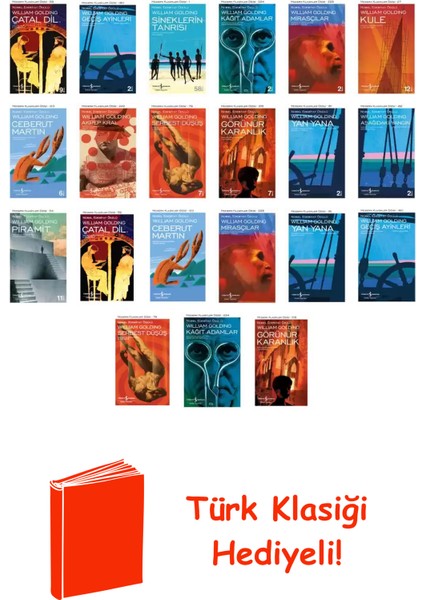 William Golding 21 Kitap Seti + Türk Klasiği Hediye