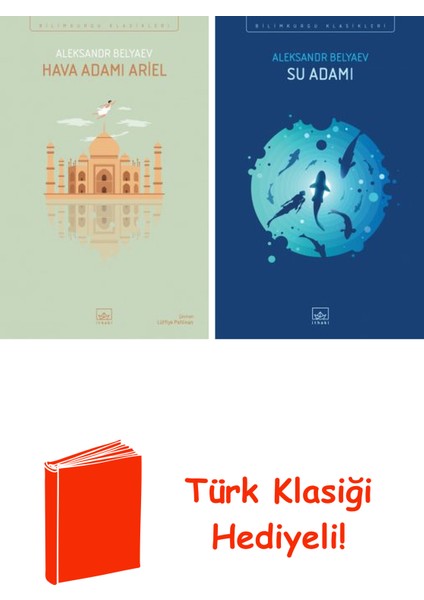 Aleksandr Belyaev 2 Kitap Seti + Türk Klasiği Hediye