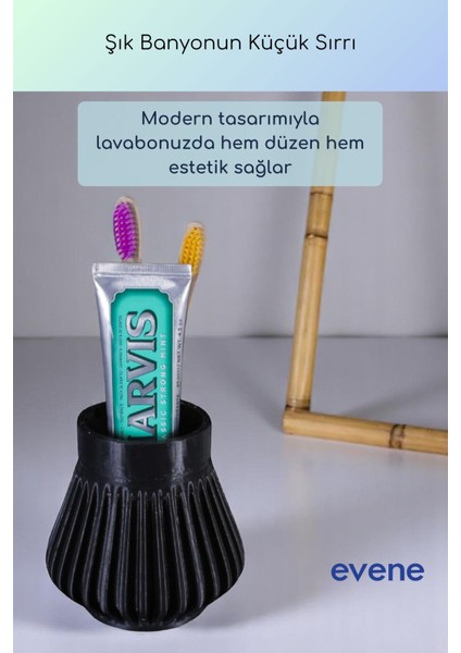 Diş Fırçalığı Diş Fırçalık Diş Fırçası Standı Diş Fırçası Tutucu Siyah Renk Model 83 fiyatları