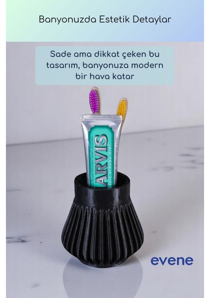 Diş Fırçalığı Diş Fırçalık Diş Fırçası Standı Diş Fırçası Tutucu Siyah Renk Model 83 indirimleri