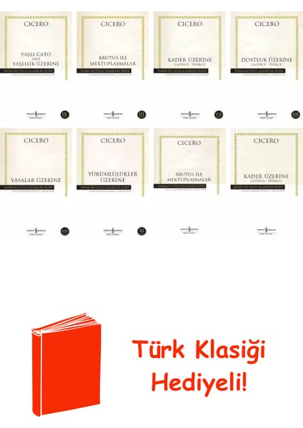 Marcus Tullius Cicero 8 Kitap Seti + Türk Klasiği Hediye