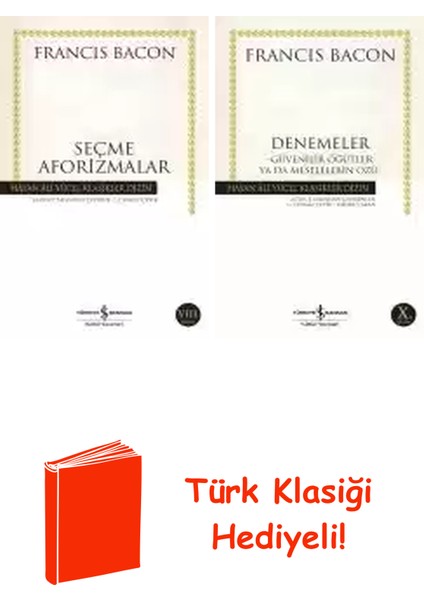 Francis Bacon 2 Kitap Seti + Türk Klasiği Hediye