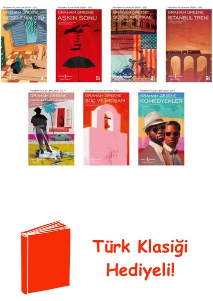 Graham Greene 7 Kitap Seti + Türk Klasiği Hediye