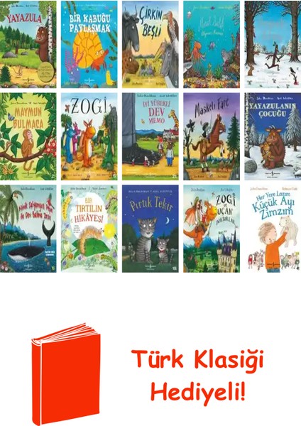 Julia Donaldson 15 Kitap Seti + Türk Klasiği Hediye