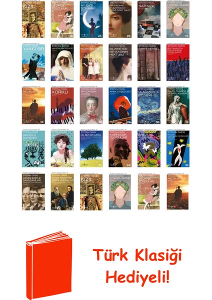 Stefan Zweig 30 Kitap Seti + Türk Klasiği Hediye