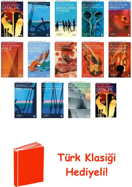 William Golding 14 Kitap Seti + Türk Klasiği Hediye