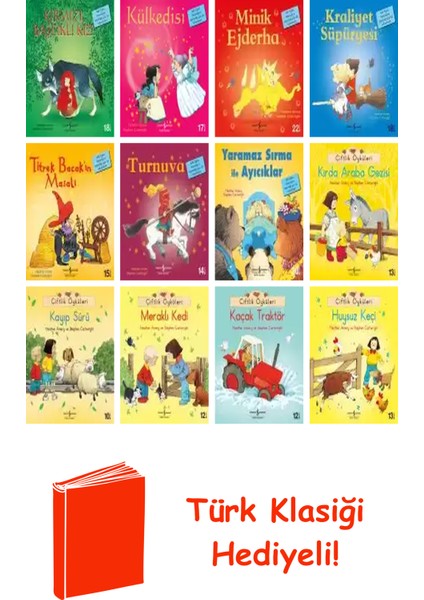 Heather Amery 12 Kitap Seti + Türk Klasiği Hediye