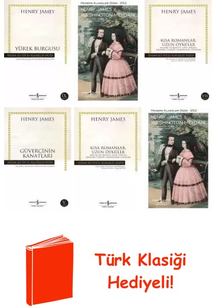 Henry James 6 Kitap Seti + Türk Klasiği Hediye