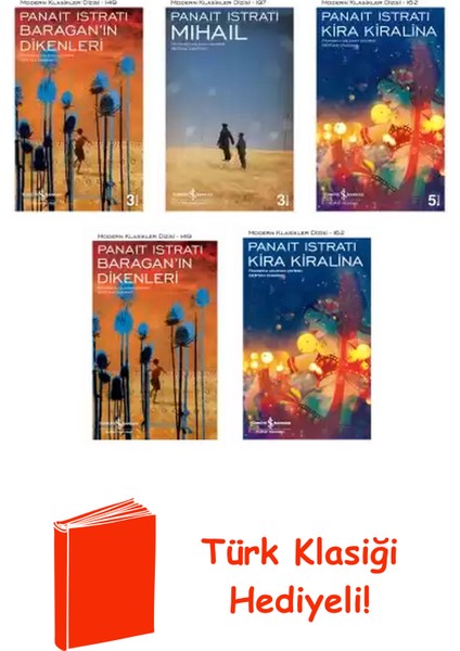 Panait Istrati 5 Kitap Seti + Türk Klasiği Hediye