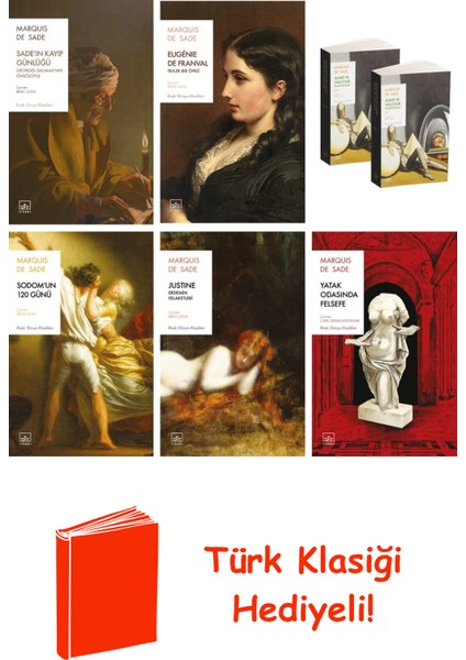 Marquis De Sade 6 Kitap Seti + Türk Klasiği Hediye