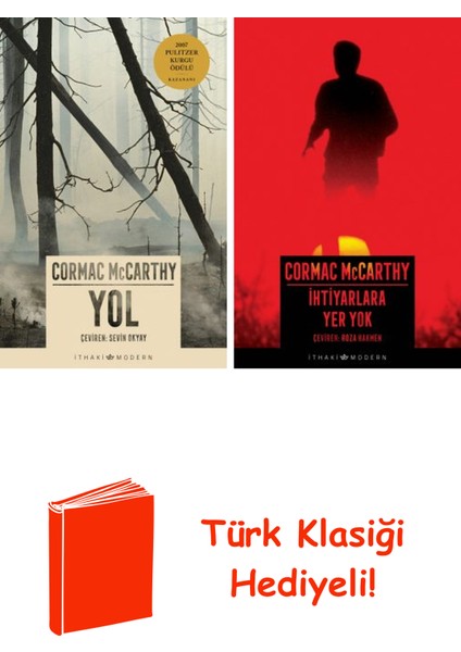 Cormac Mccarthy 2 Kitap Seti + Türk Klasiği Hediye