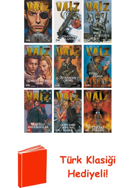 Garth Ennis 9 Kitap Seti + Türk Klasiği Hediye