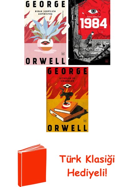 George Orwell 3 Kitap Seti + Türk Klasiği Hediye