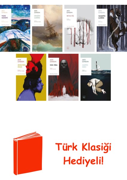 Jack London 7 Kitap Seti + Türk Klasiği Hediye