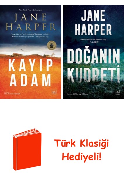 Jane Harper 2 Kitap Seti + Türk Klasiği Hediye