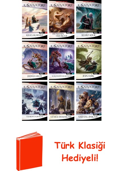 R.a. Salvatore 9 Kitap Seti + Türk Klasiği Hediye