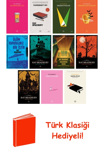 Ray Bradbury 11 Kitap Seti + Türk Klasiği Hediye
