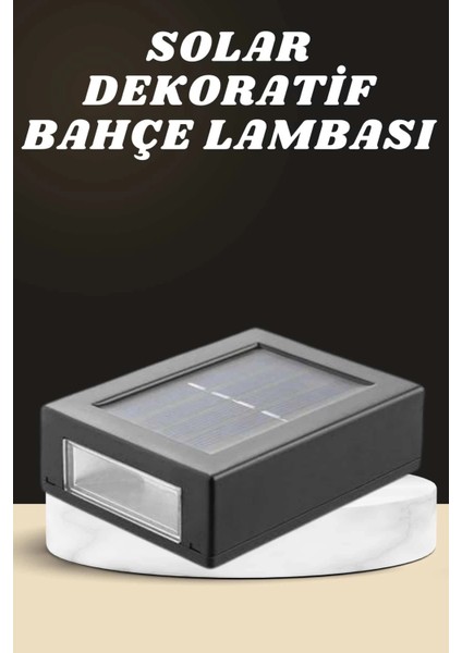 Dekoratif Duvar Lambası Solar Güneş Enerjili Bahçe Aydınlatması