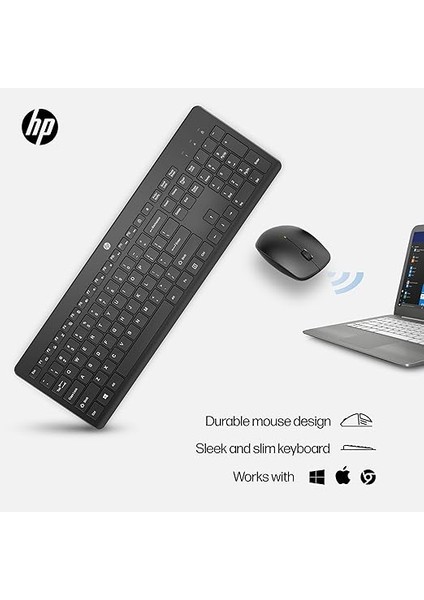 230 Kablosuz Fare ve Klavye Kombo - 2,4 Ghz Kablosuz Bağlantı - Uzun Pil Ömrü - Dayanıklı ve Düşük Gürültülü Tasarım - Windows ve Mac Os - Ayarlanabilir 1600 Dpı - Sayısal Tuş Takımı (18H24AA#ABA) fırsatları