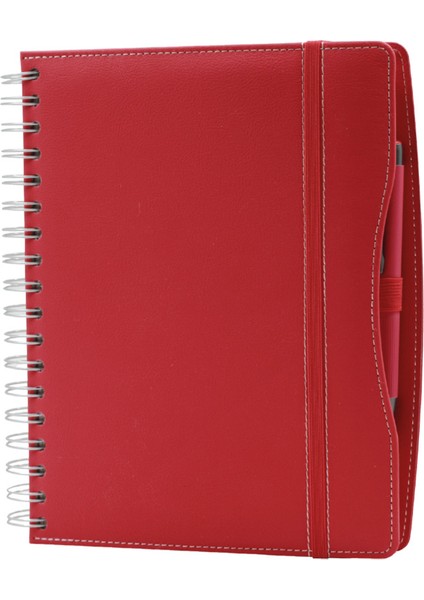 Kırmızı Termo Deri 16X24 Ajanda