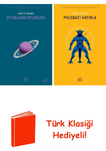 Iain M. Banks 2 Kitap Seti + Türk Klasiği Hediye