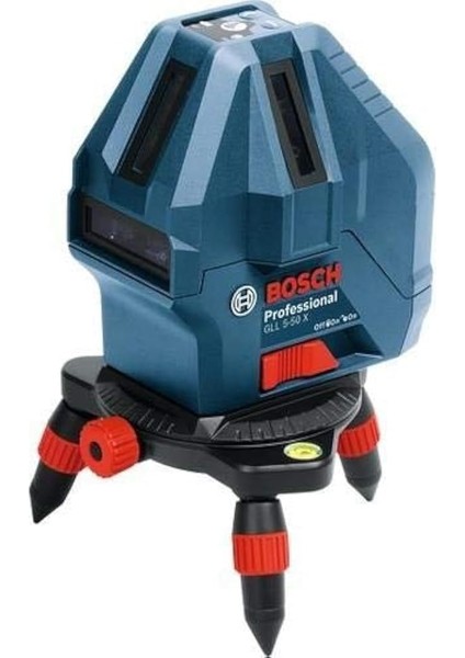 Professional Gll 5-50 x Çizgi Lazer (15M Çalışma Alanı [alıcı ile 50M], Dikey ve Yatay Çizgi Yansıtma, 4 x Aa Pil, Kırmızı Lazer, Tripod Adaptörü, Koruma Çantası)